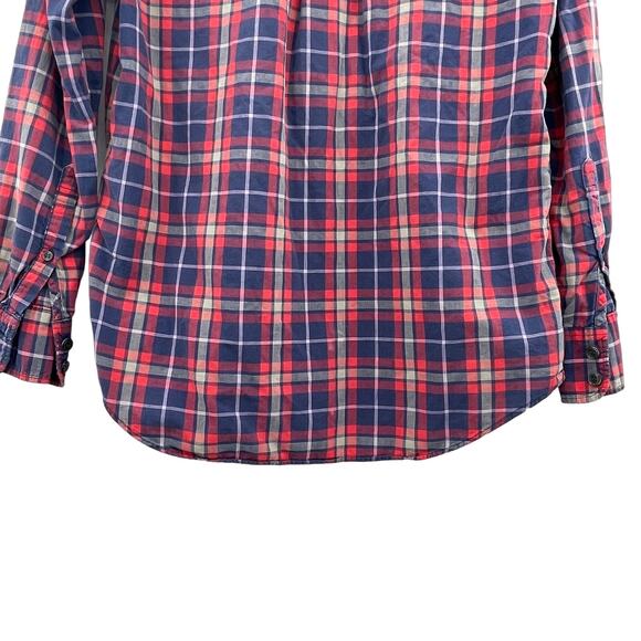 J. Crew Women Cotton Plaid Pattern Button Up Long Sleeve Shirt - Picture 9 of 9